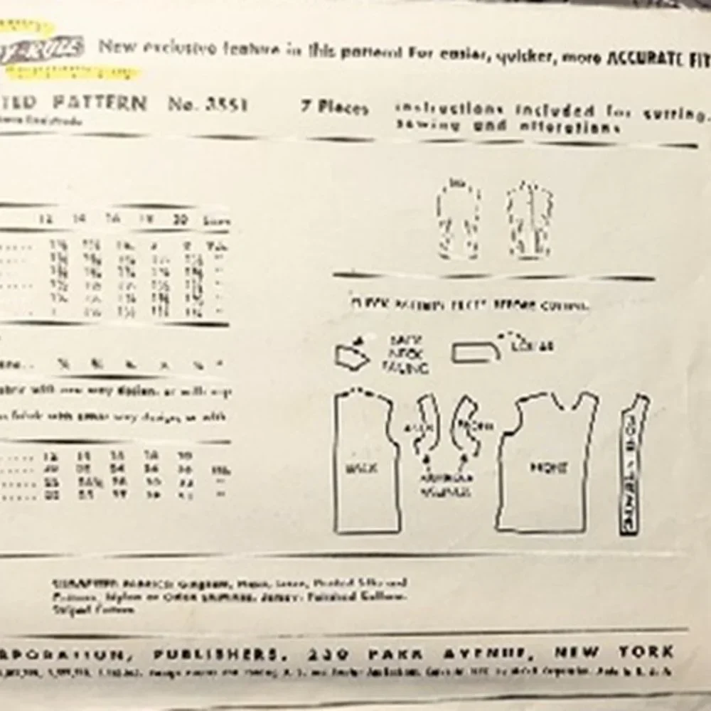 True Vintage 1950s Sewing Pattern For A Fitted Sleeveless Blouse Top Bust 34 - Picture 2 of 3